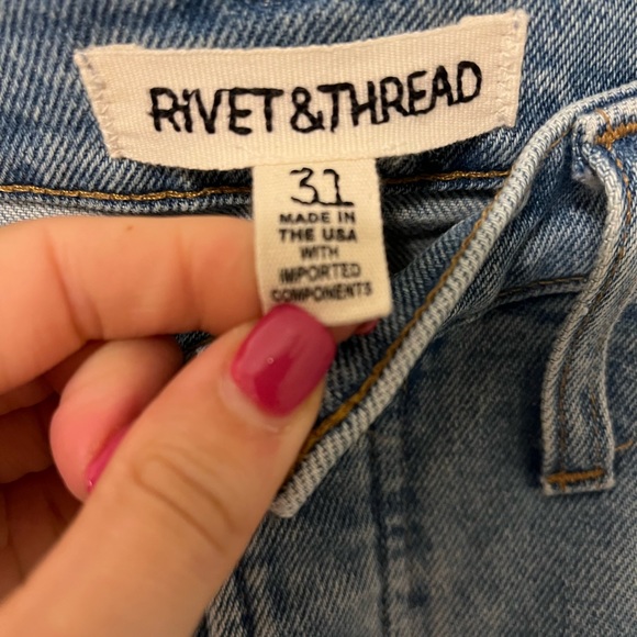 MADEWELL Rivet & Thread High Waisted Skinny Jeans Worn once. - Picture 4 of 6